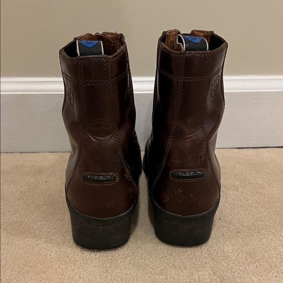 Ariat Devon Zip Paddock Boots in Wax Chocolate - Brown Leather - Picture 5 of 12